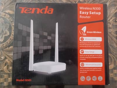 Tenda N301 WiFi Router N300 – Used, Excellent Condition + Original Box