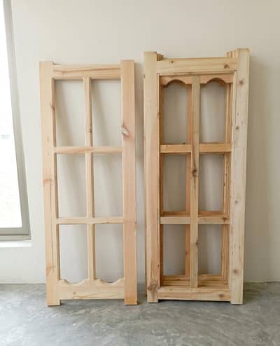NEW WOODEN WINDOW 3x2 (4 Piece)