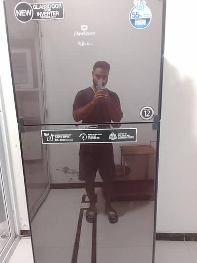 dawalnce refrigerator glass door like new