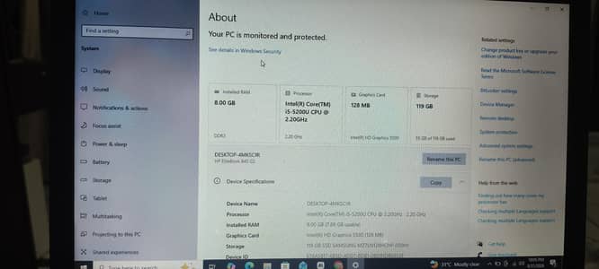 HP Elite Book 840 G2 | Core i5 5th generation| 8gb Ram | 112gb SsD