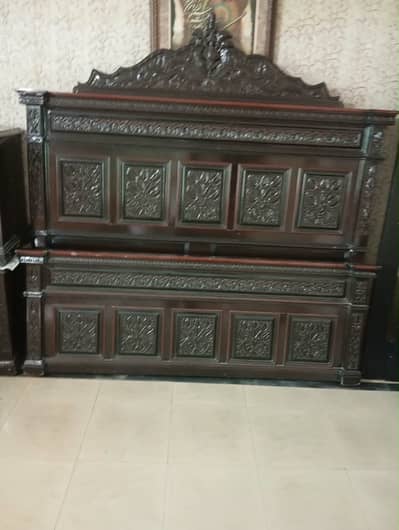 Complete Bedroom Set | Bed, 2 Side Tables & Dressing Table