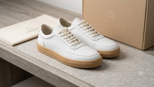 white sneakers shoes