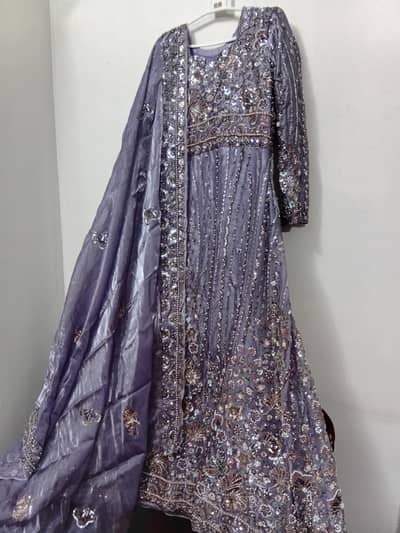 Lilac Cutdana Heavy Silk Maxi | Small Size  Small size Price: 25k