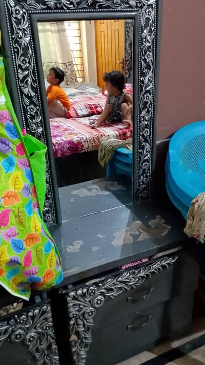 king Size Bed Dressing Table 2 side table with Mirror