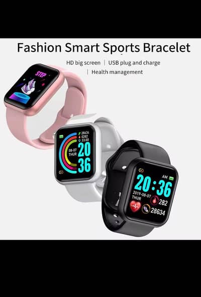 Y68 Smart Bluetooth Watch - Fitness Tracker & Heart Rate Monitor