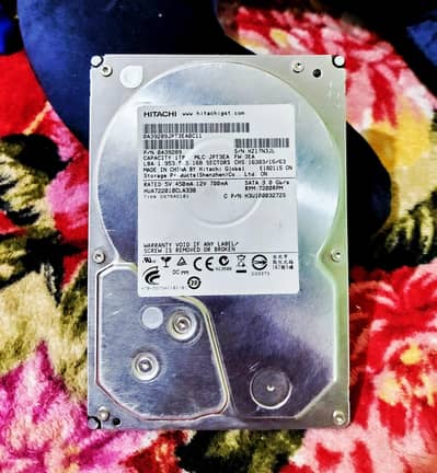 HITACHI 1TB 3.5 IN 7200 RPM SATA Hard disk HDD 100Health Dvr,pc