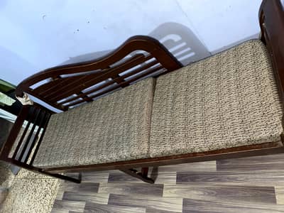 wooden 3 seater sofa for sale good condition