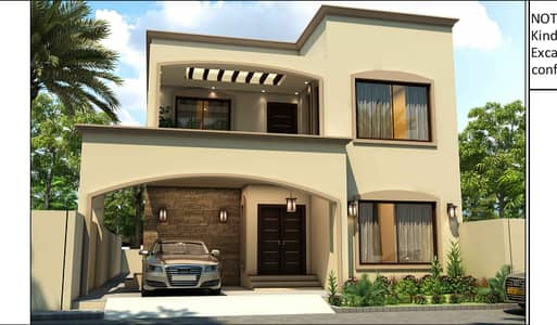 Precinct 1 300sq. y CORNER Gray Structure very near roots school villa available for sale 03135549217