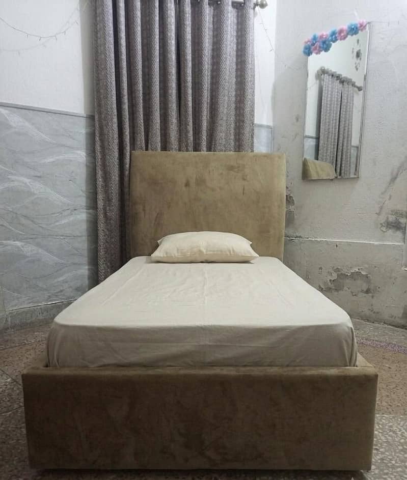 single bed with Matt 1