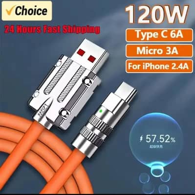 OKS 120W Type-C Fast Charging Cable | Original Liquid Silicone