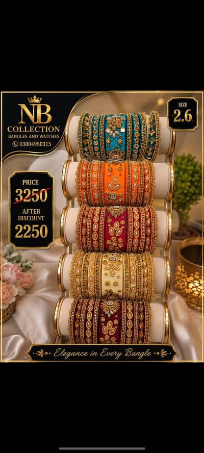 NB collection bangles and watches 03004950315