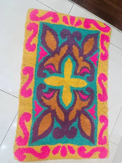 Handmade Mandela Themed Art Rug | Home Decor