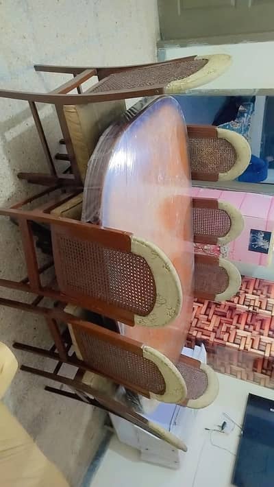 Dining table with 8 chairs