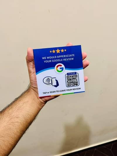google NFC review card get your review in one tap