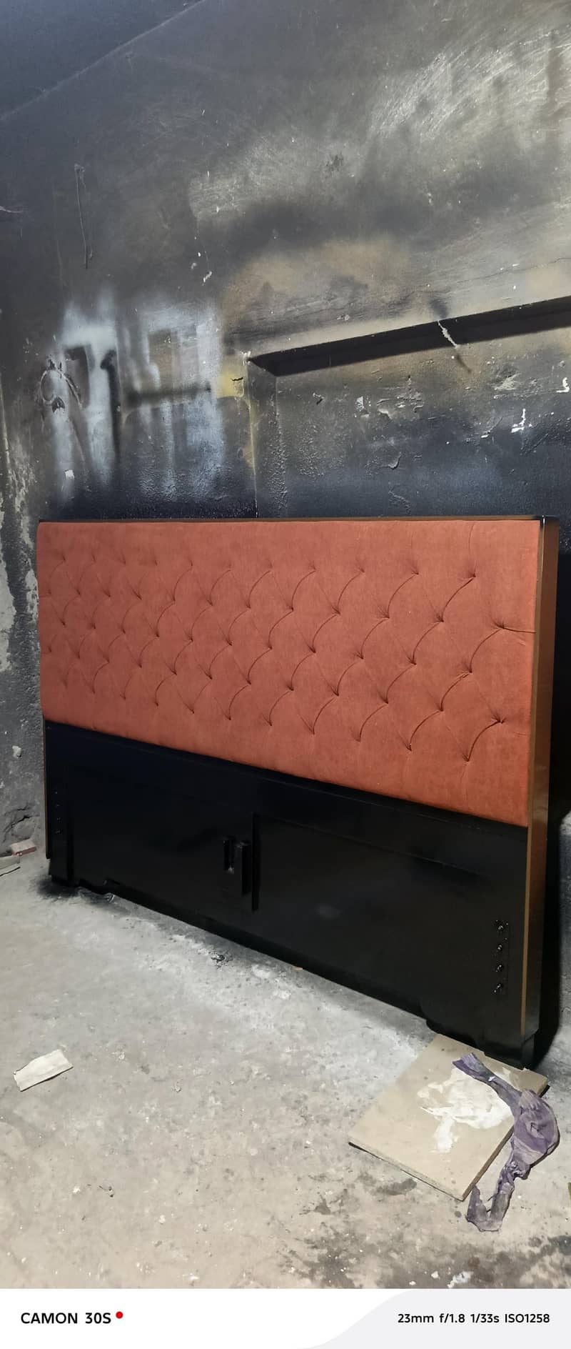 bed dressing with side table and frame 0
