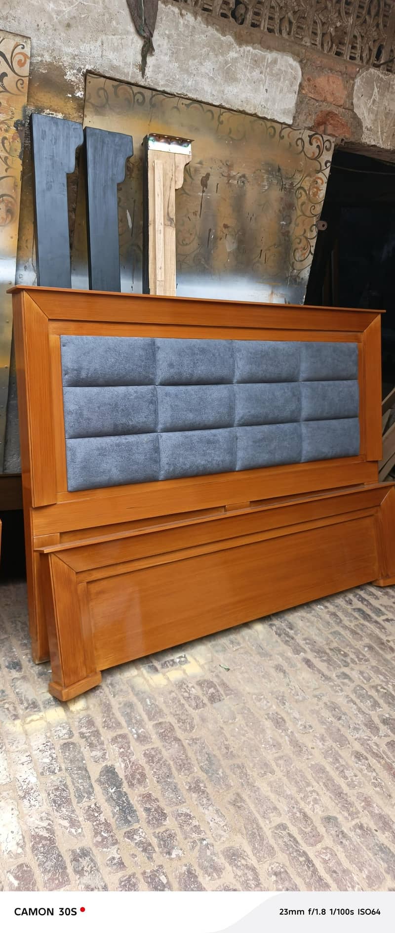 bed dressing with side table and frame 10