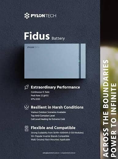 Pylontech Fidus 5.12 kWh 10 years Official Warranty Limited stock