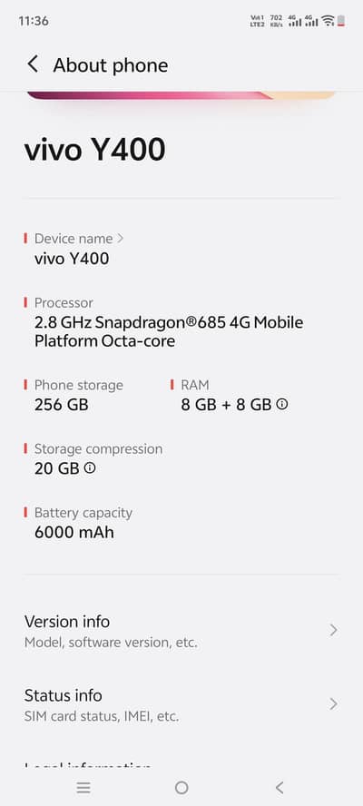 Vivo Y400 5G