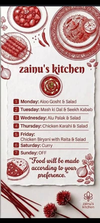 home made Khana ZAINU'S KITCHEN