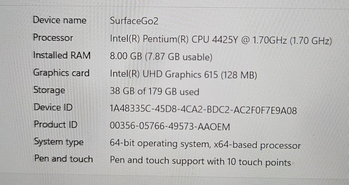 Microsoft Surface Go 2 5