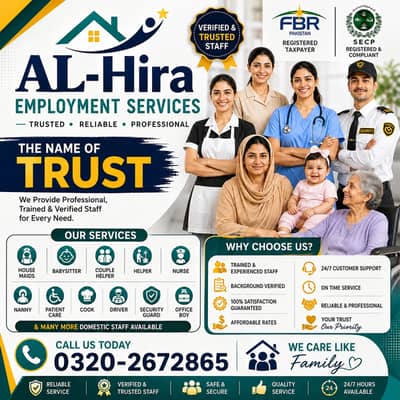 Maid / House Maids / cook / House chef / Baby Sitter maid available