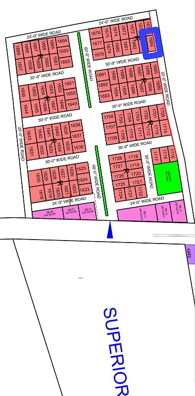 R-1684, 102 Sq Yard, Superior Block -1