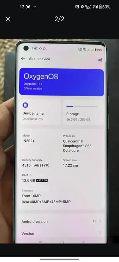 One Plus 8 Pro