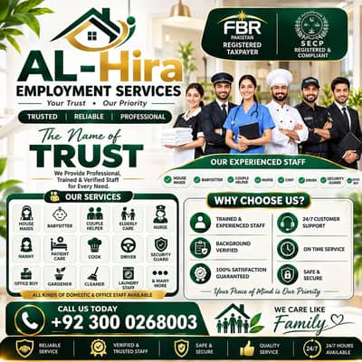 Maids / House Maids / cook / House chef / Baby Sitter maid available\