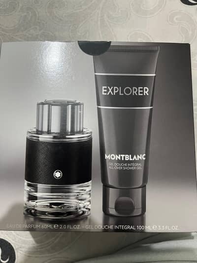 Montblanc explorer Perfume & shower gel , gift set , orignal