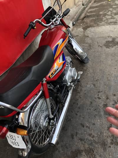 Honda CD 70 2025 Model – Multan Registered – Only 10,200 KM