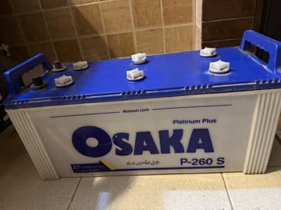 A large Osaka Platinum Plus P- 260 S battery used with a home UPS