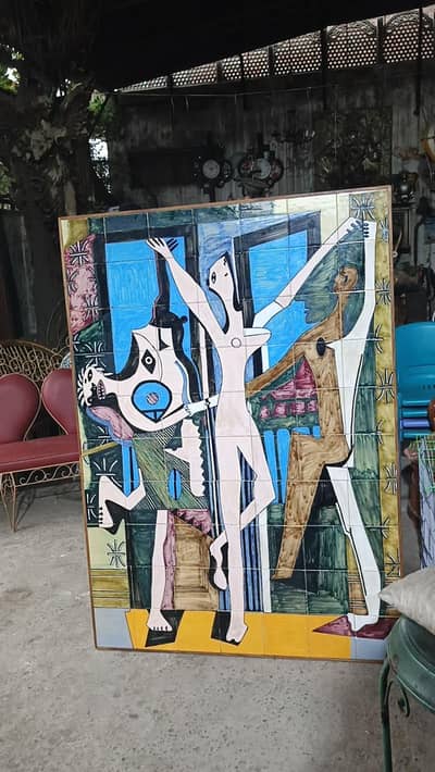 Picasso three dancers original tile work paintings tapestry