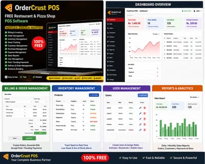 FREE POS Software for Restaurant & Pizza Shop