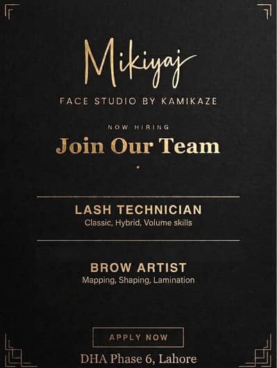 Lash Technician and Brow Artist