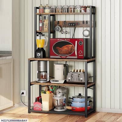 5 layer kitchen storage rack brown & free delivery &easy return policy