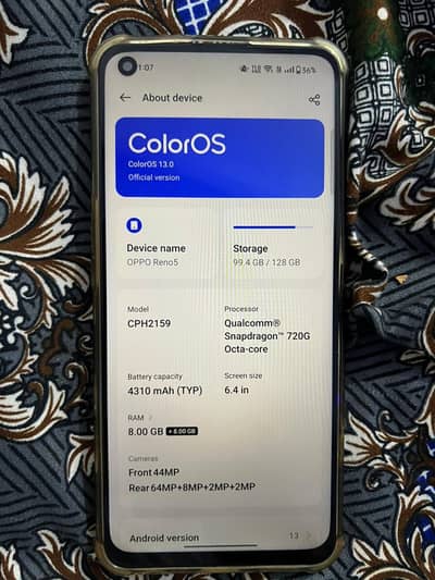 OPPO Reno 5 8/128GB | Original Box & Charger | Fully Working