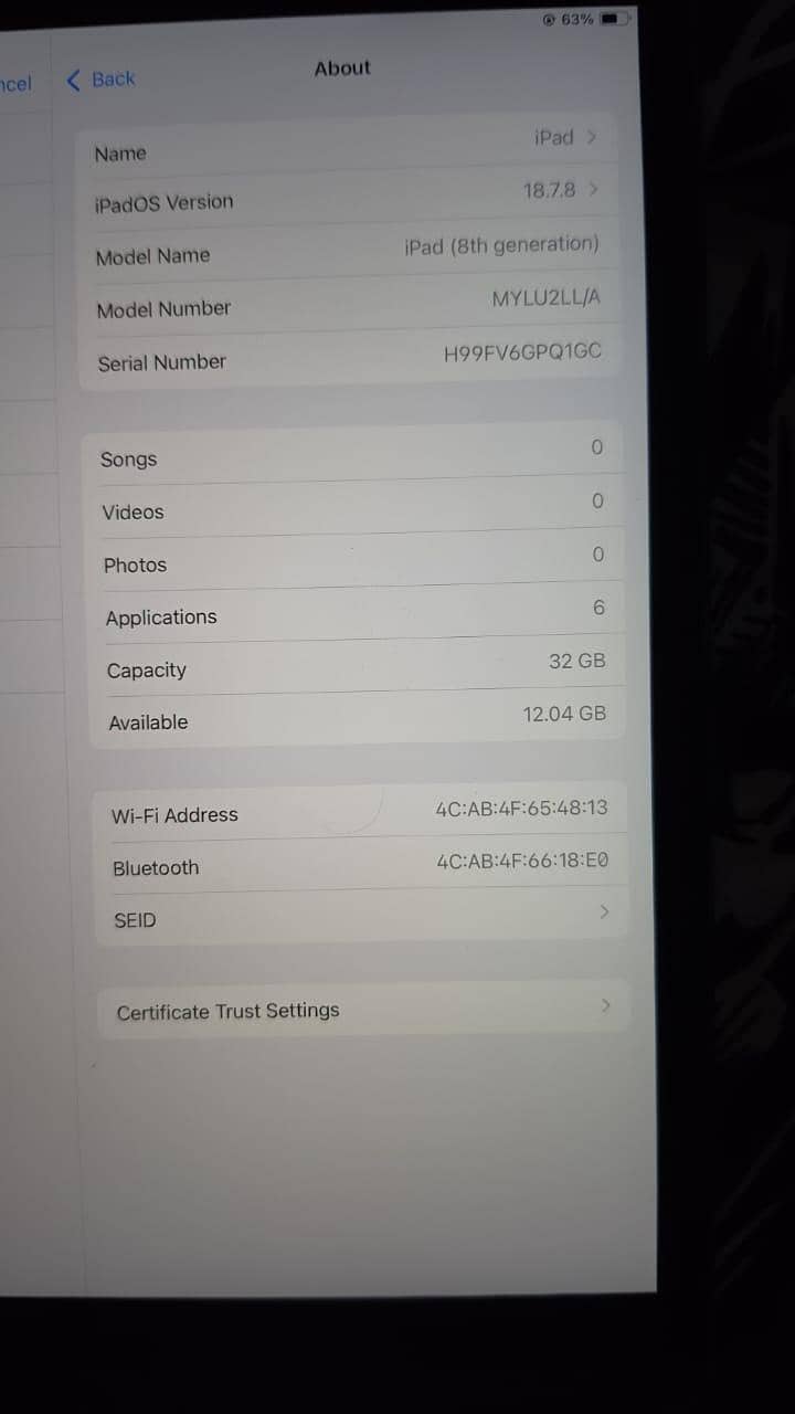 ipad 8th generation 3