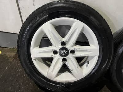 After market alloy rims with tyres R14