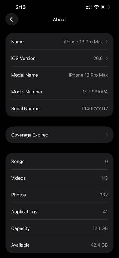 13 Pro Max ( PTA )