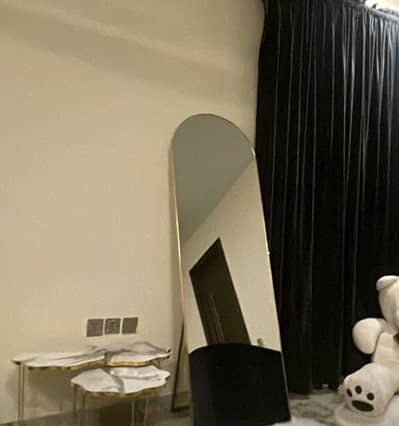 5ft full length golden metal frame floor standing dressing mirror