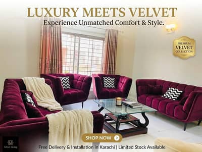 Modern Customized Velvet Sofa Set