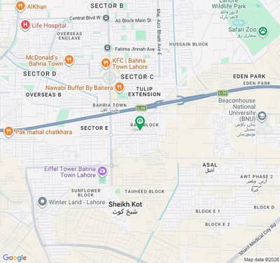 5 Marla Residential Plot Jinnah Block Bahria Town Lahore Prime And Builder Location Facing Mosque