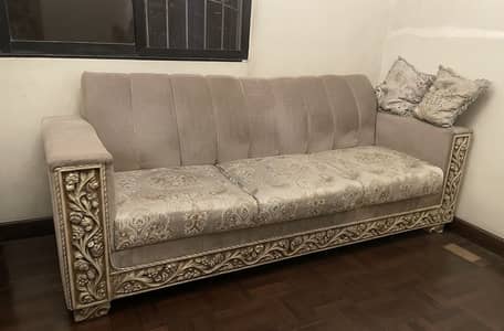 Used Sofa Set - 1 Three-Seater & 2 Single-Seaters