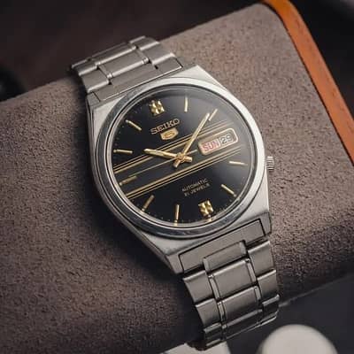 Luxury Black Dial Vintage automatic watch