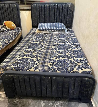 tow single bed with mattress 5star company 10years warranty