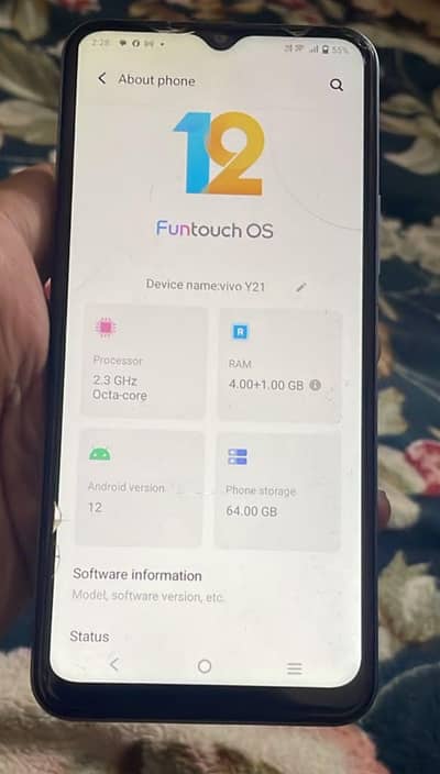 Vivo Y21 With BOX