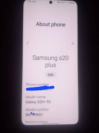 Samsung Mobile S20 Plus 5g