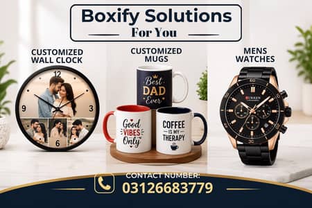 Customized Wall clocks| Men's Watch| customize mug's  Best Quality