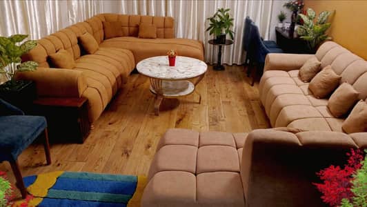 L SHAPE SOFA TOWEL FABRIC