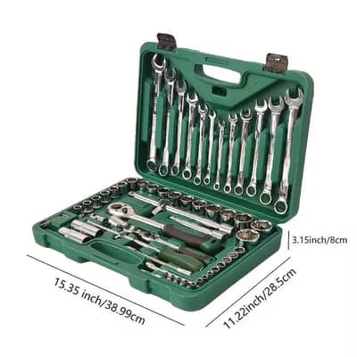 61 Piece Chrome Vanadium Cr V Socket Wrench whatsap 03192296905